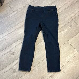 Chico’s perfect stretch jeans 
24” inseam
Size .05 ankle